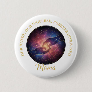 Macaron Rond 5 Cm Mains de Maman Céleste Galaxie Univers