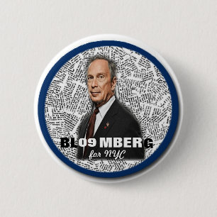 Macaron Rond 5 Cm Maire Mike Bloomberg Pin de 2009 NY