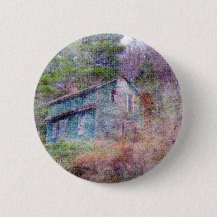 Macaron Rond 5 Cm Maison abandonnée