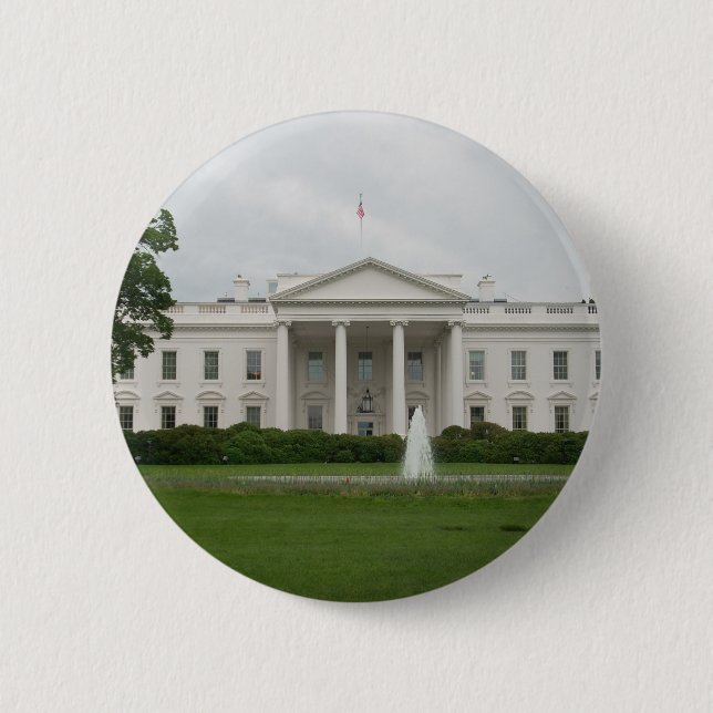 Macaron Rond 5 Cm Maison blanche D.C. (Devant)