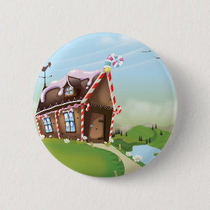 Macaron Rond 5 Cm Maison en pain d'épices
