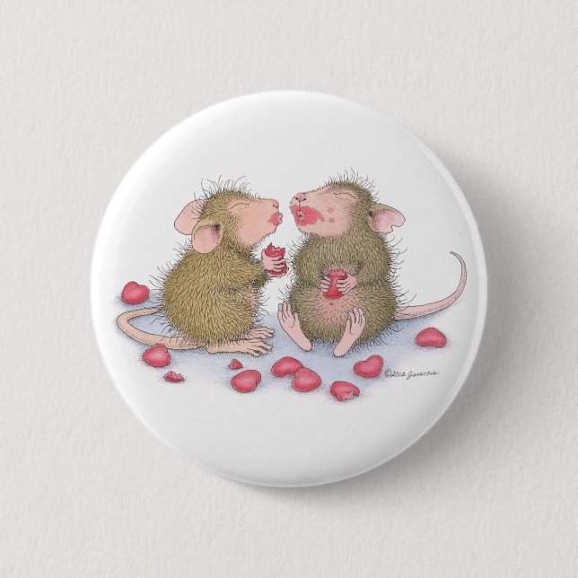 Macaron Rond 5 Cm Maison-Souris Designs® - (Devant)