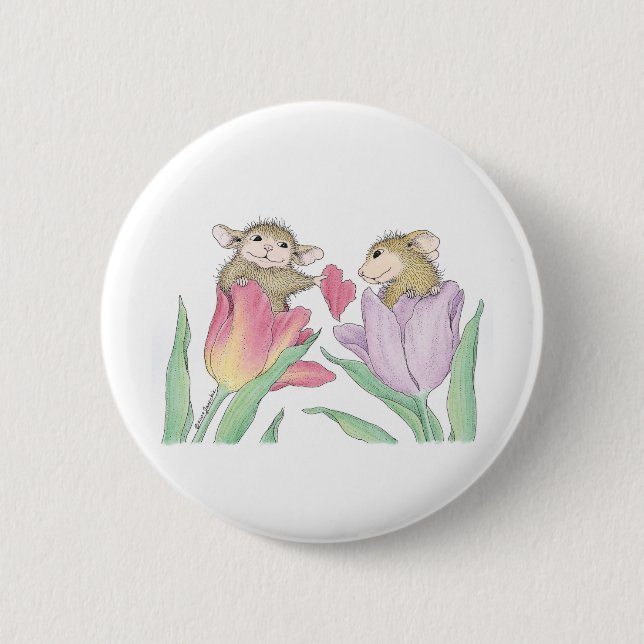 Macaron Rond 5 Cm Maison-Souris Designs® - (Devant)