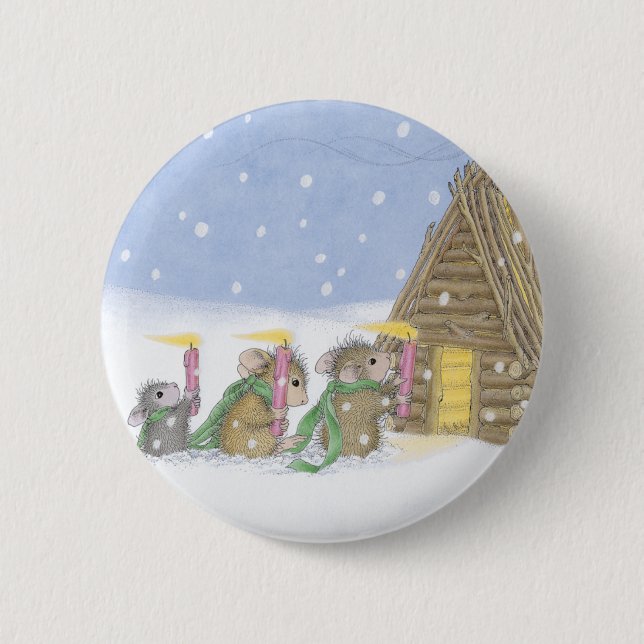 Macaron Rond 5 Cm Maison-Souris Designs® - goupilles (Devant)