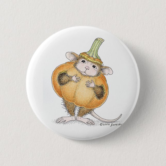 Macaron Rond 5 Cm Maison-Souris Designs® - goupilles (Devant)