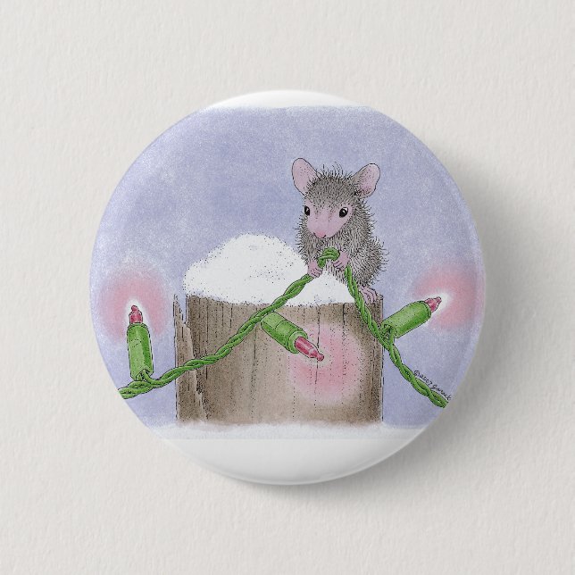 Macaron Rond 5 Cm Maison-Souris Designs® - goupilles (Devant)