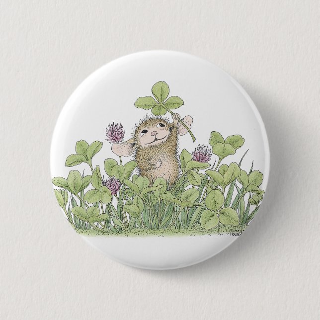 Macaron Rond 5 Cm Maison-Souris Designs® - goupilles (Devant)
