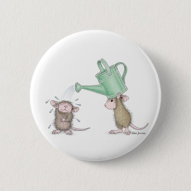 Macaron Rond 5 Cm Maison-Souris Designs® - goupilles (Devant)