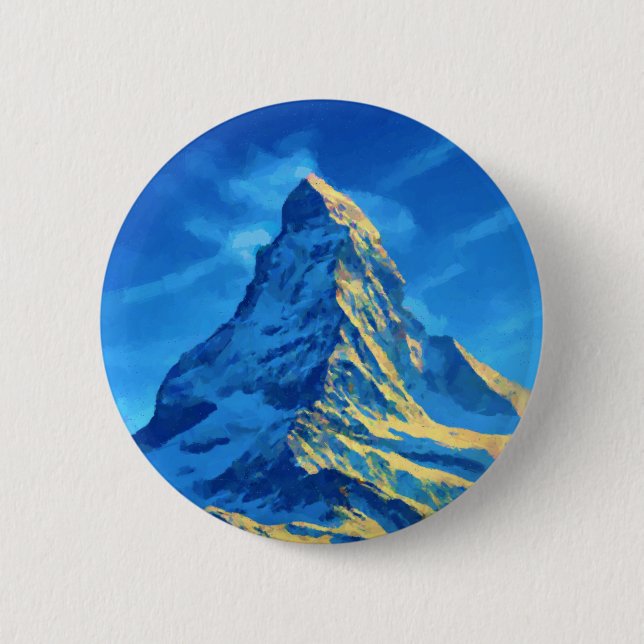 Macaron Rond 5 Cm Majestic Matterhorn (Devant)