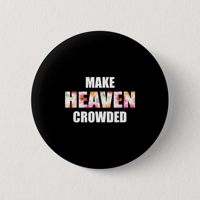 Macaron Rond 5 Cm Make Heaven Crowded Floral Letter _ Christian Fait (Devant)