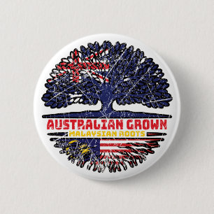 Macaron Rond 5 Cm Malaisie Malaisie Australie racine d'arbre