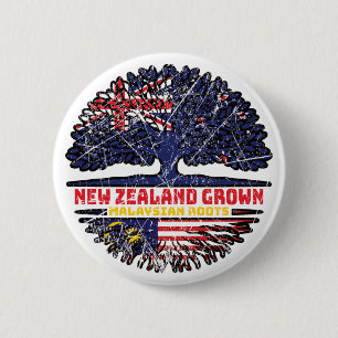 Macaron Rond 5 Cm Malaisie Nouvelle-Zélande Nouvelle-Zélande Arbre N