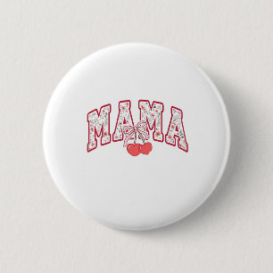 Macaron Rond 5 Cm Mama est 2025 Fête des Mères Coquette arc