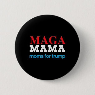 Macaron Rond 5 Cm Mama Shirt For Moms Pour Trump Patriotic 2020 Elec