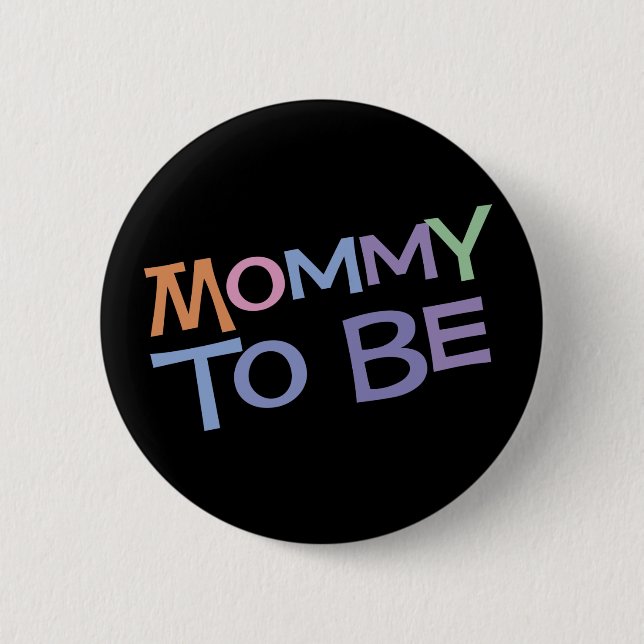 Macaron Rond 5 Cm Maman à être (Devant)