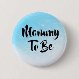 Macaron Rond 5 Cm Maman à être boutons de baby shower