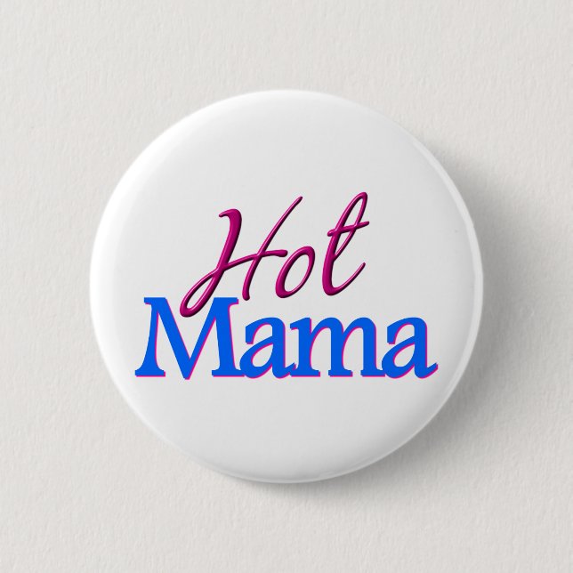 Macaron Rond 5 Cm Maman chaude (Devant)