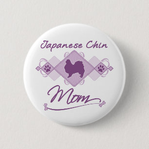 Macaron Rond 5 Cm Maman de Chin de Japonais