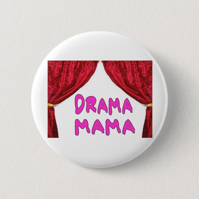 MACARON ROND 5 CM MAMAN DE DRAME (Devant)