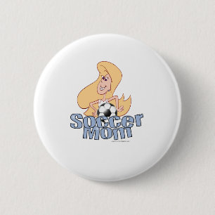 Macaron Rond 5 Cm Maman de football
