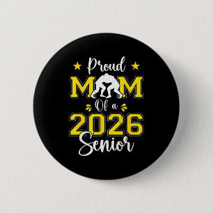 Macaron Rond 5 Cm Maman de lutteur senior 2026 Maman senior Cl de 20