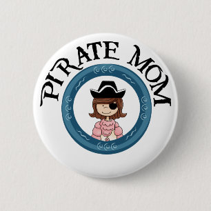 Macaron Rond 5 Cm Maman de pirate