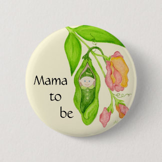Macaron Rond 5 Cm Maman de pois doux à être bouton
