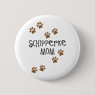 Macaron Rond 5 Cm Maman de Schipperke