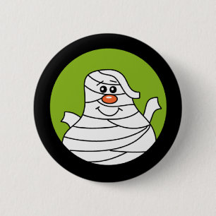 Macaron Rond 5 Cm Maman d'Halloween