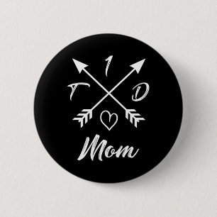 Macaron Rond 5 Cm Maman diabétique de type 1 Cadeaux de sensibilisat