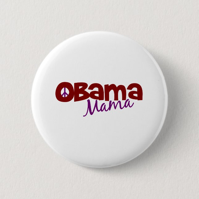 Macaron Rond 5 Cm Maman d'Obama (Devant)