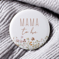 Maman doit être Baby shower Fleur sauvage