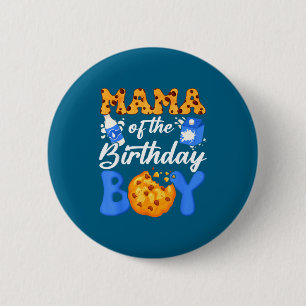 Macaron Rond 5 Cm Maman du garçon du Milk And Cookies 1er anniversai