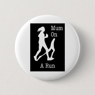 Macaron Rond 5 Cm Maman en courant T-shirt cadeau cadeau cadeau cade
