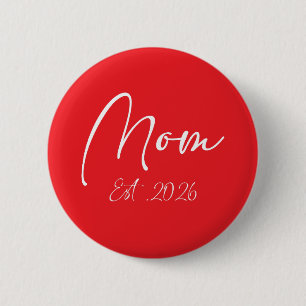 Macaron Rond 5 Cm Maman Est 2026 Nouvelles Mamans Maman Future 2026