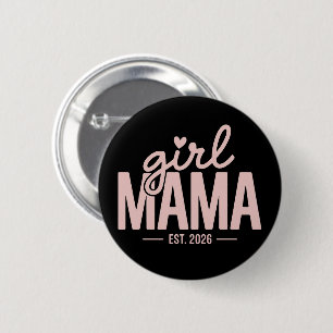Macaron Rond 5 Cm Maman Fille Est 2026 Révélation de Grossesse Maman