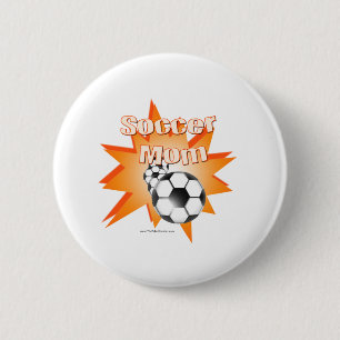 Macaron Rond 5 Cm Maman Footballeur