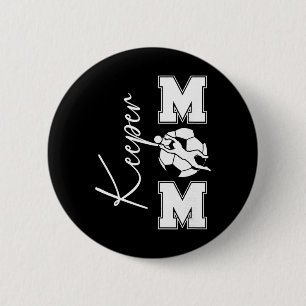 Macaron Rond 5 Cm Maman Gardien de Foot D'une Maman Gardien de But