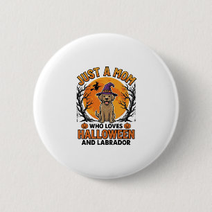 Macaron Rond 5 Cm Maman Labrador Halloween Design de Chien Vintage_1
