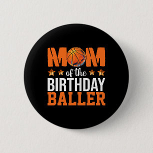 Macaron Rond 5 Cm Maman Of The Birthday Boy Bysketbyll Mama Fun