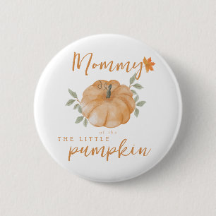 Macaron Rond 5 Cm Maman Orange Petit Citrouille Baby shower d'automn