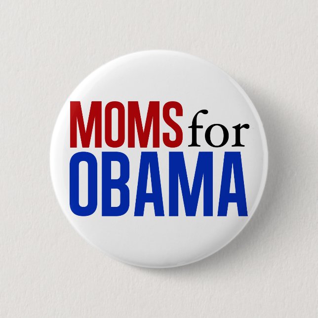 Macaron Rond 5 Cm Maman pour Obama (Devant)