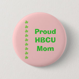 Macaron Rond 5 Cm MAMAN rose et verte de HBCU