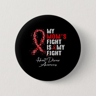 Macaron Rond 5 Cm Maman &#' ; s Combattre est ma lutte Conscience de