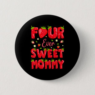 Macaron Rond 5 Cm Maman Toujours Douce Fraise 4ème Anniversaire