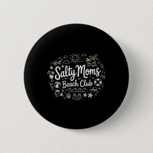 Macaron Rond 5 Cm Mamans salées club de plage des femmes mères aiman