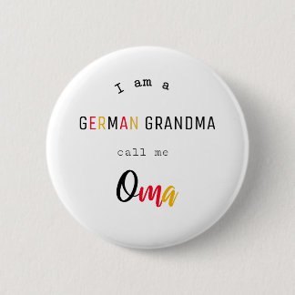 Macaron Rond 5 Cm Mamie allemande / bouton Oma