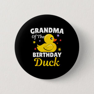 Macaron Rond 5 Cm Mamie du garçon d'anniversaire canard en caoutchou