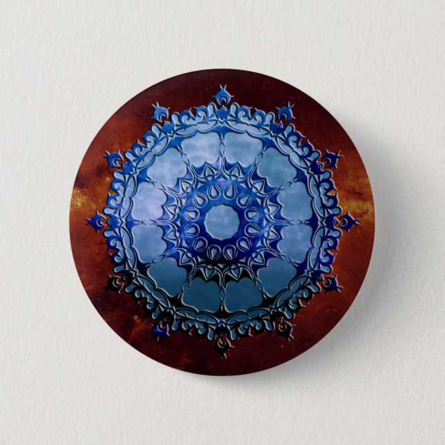 Macaron Rond 5 Cm Mandala celtique (Devant)