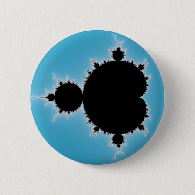 Macaron Rond 5 Cm Mandelbrot Set 05 - Fractal (Devant)